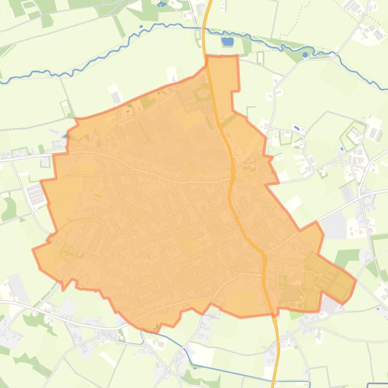 Kaart van de buurt Stramproy.