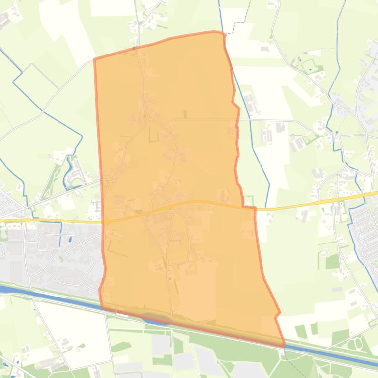 Kaart van de buurt Straten met Moleneind.