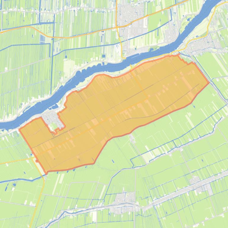 Kaart van de buurt Streefkerk-Buitengebied.