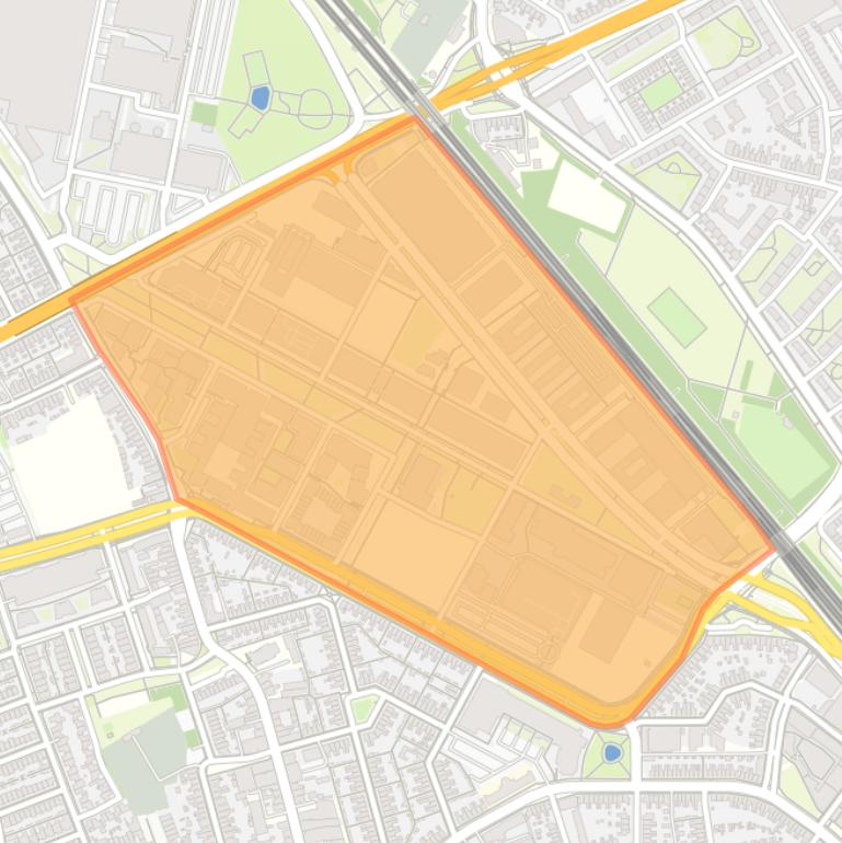 Kaart van de buurt Strijp S.