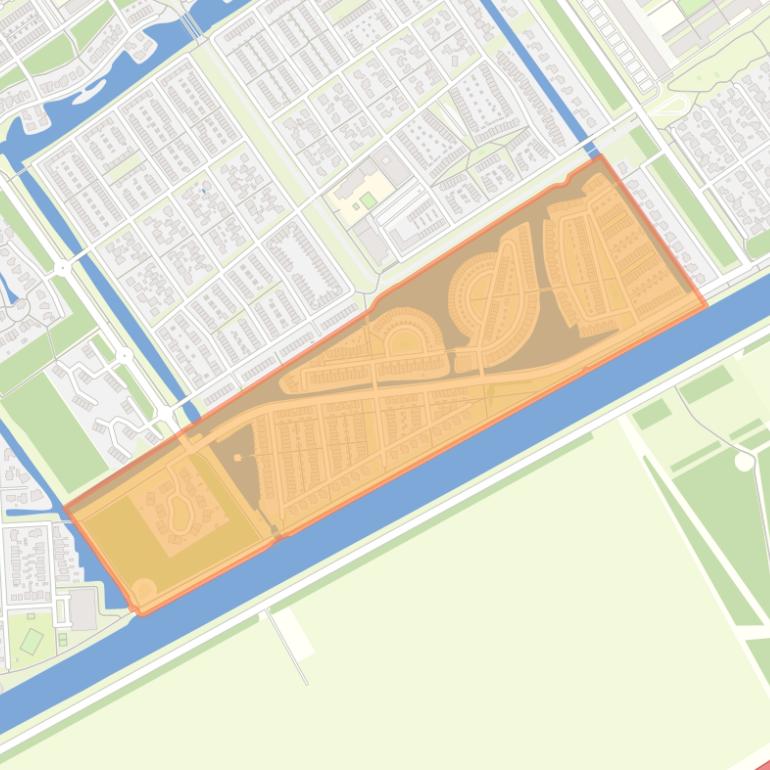 Kaart van de Stripheldenbuurt Zuid.