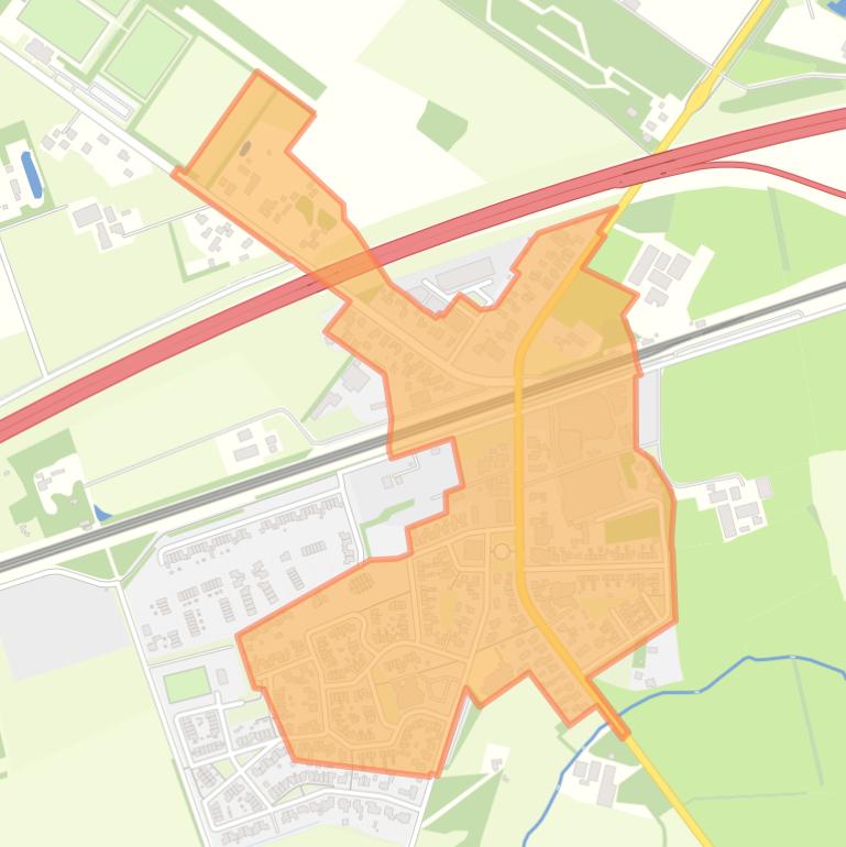 Kaart van de buurt Stroe.