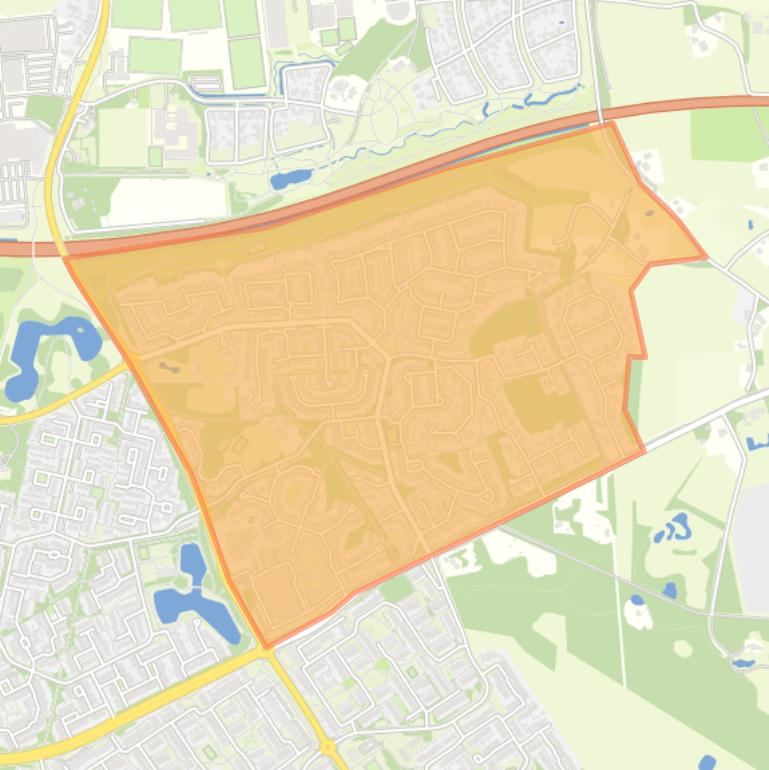 Kaart van de buurt Stroinkslanden Noord-Oost.
