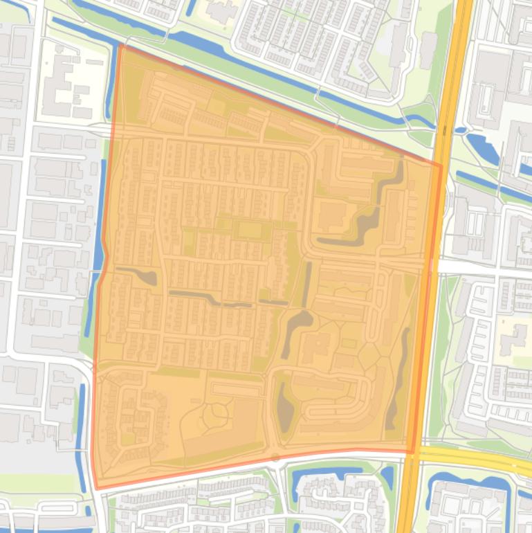 Kaart van de Stromenbuurt.