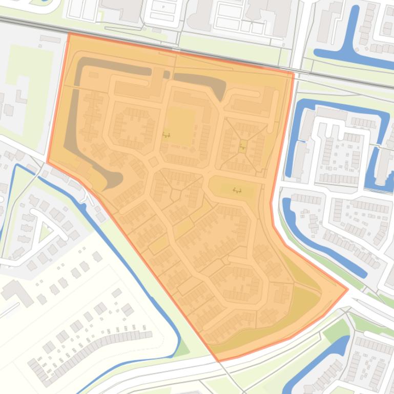 Kaart van de buurt Suze Groeneweg-erf en omgeving.