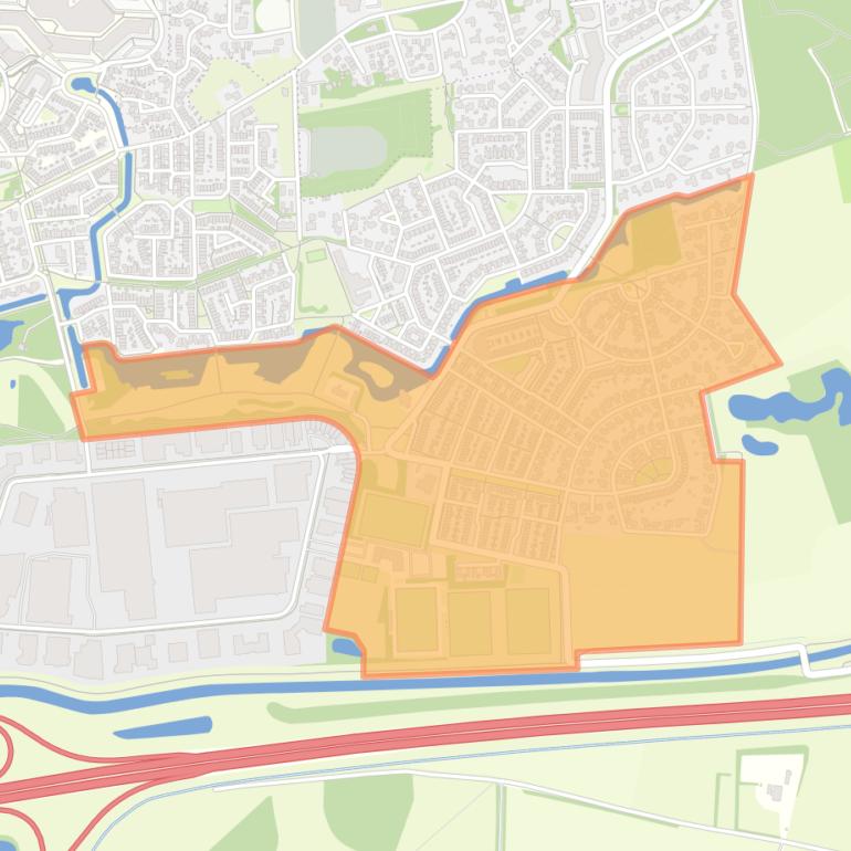 Kaart van de buurt Swormink.