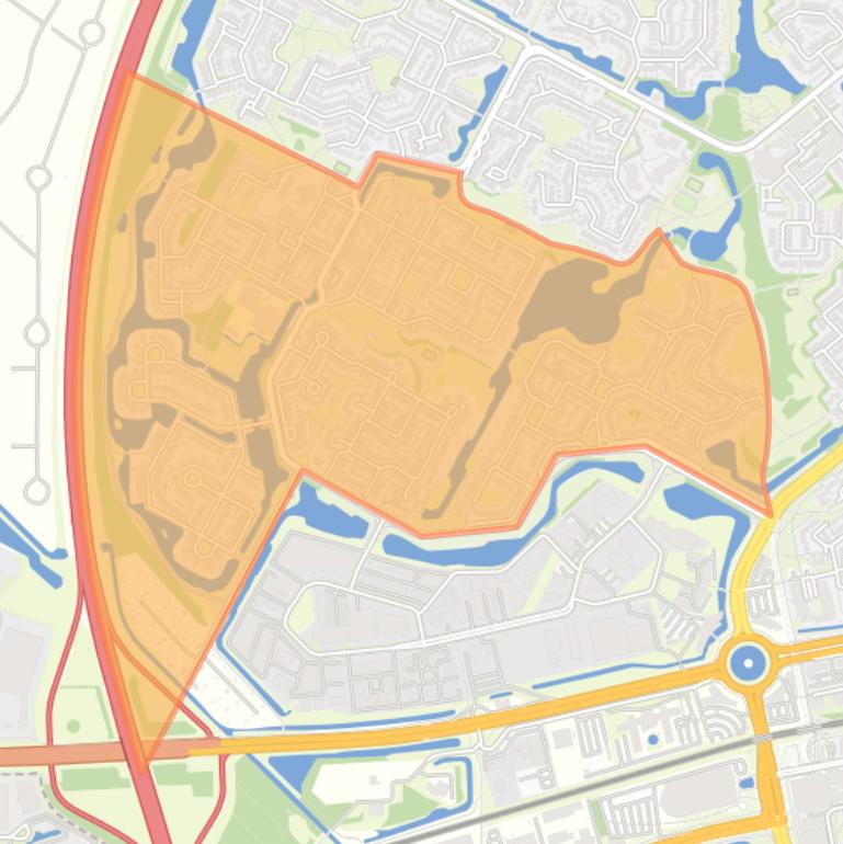 Kaart van de buurt ’t Broek.