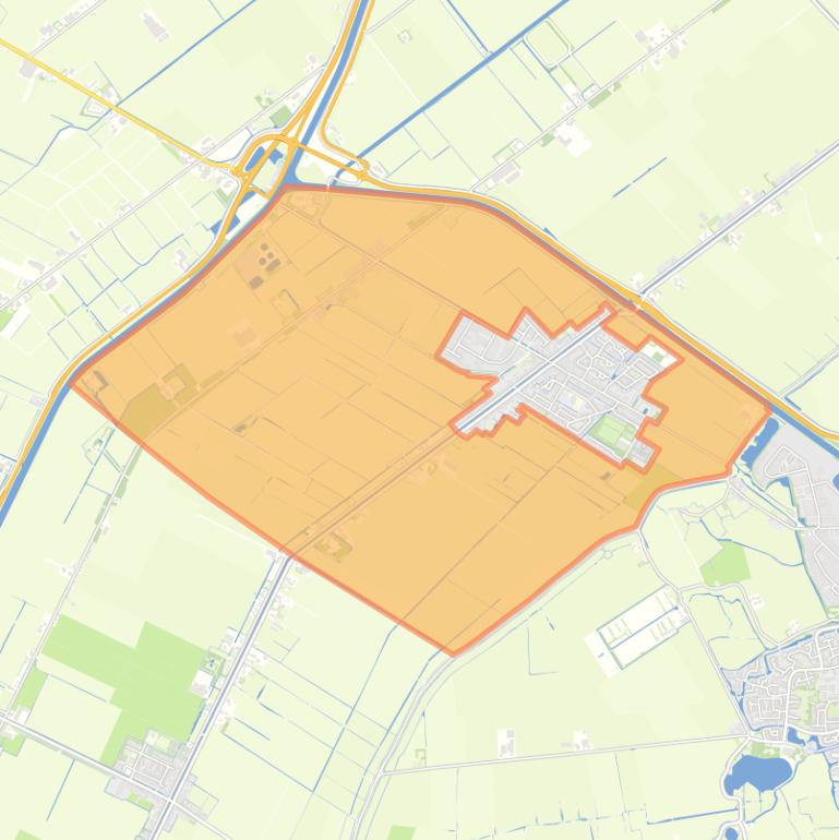 Kaart van de ’t Buurtje en Buitengebied.