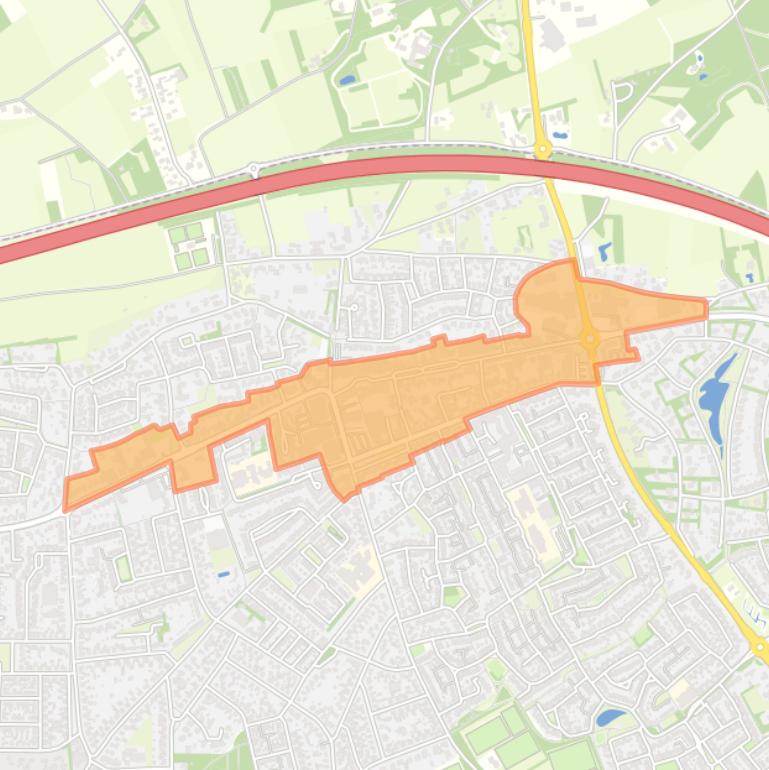 Kaart van de buurt ’t Dorp.