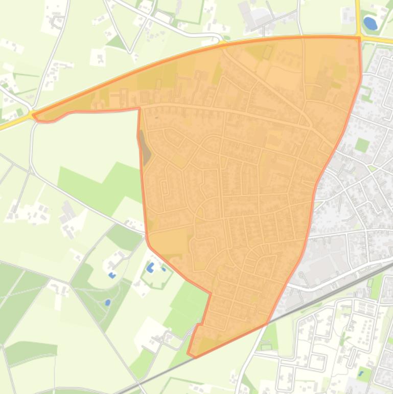 Kaart van de buurt ’t Hagelkruis.