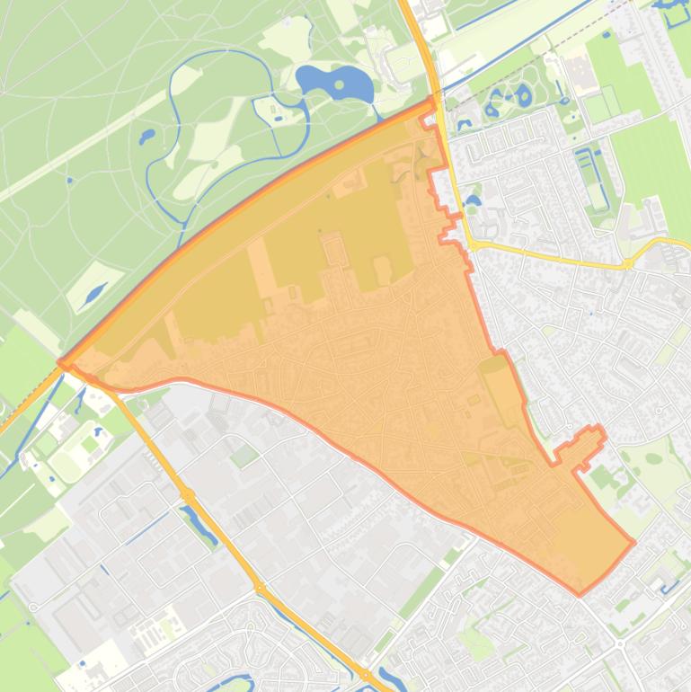 Kaart van de buurt ’t Hart.