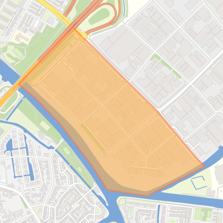 Kaart van de buurt ’t Heen-Zuid.