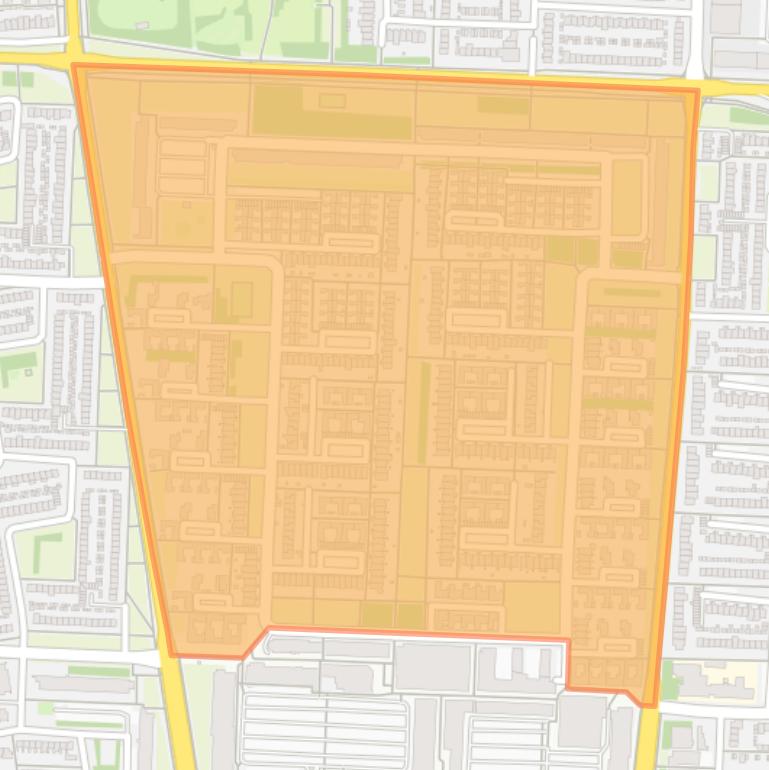 Kaart van de buurt ’t Hool.