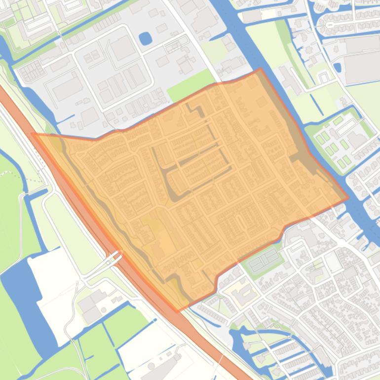 Kaart van de buurt ’t Joght.