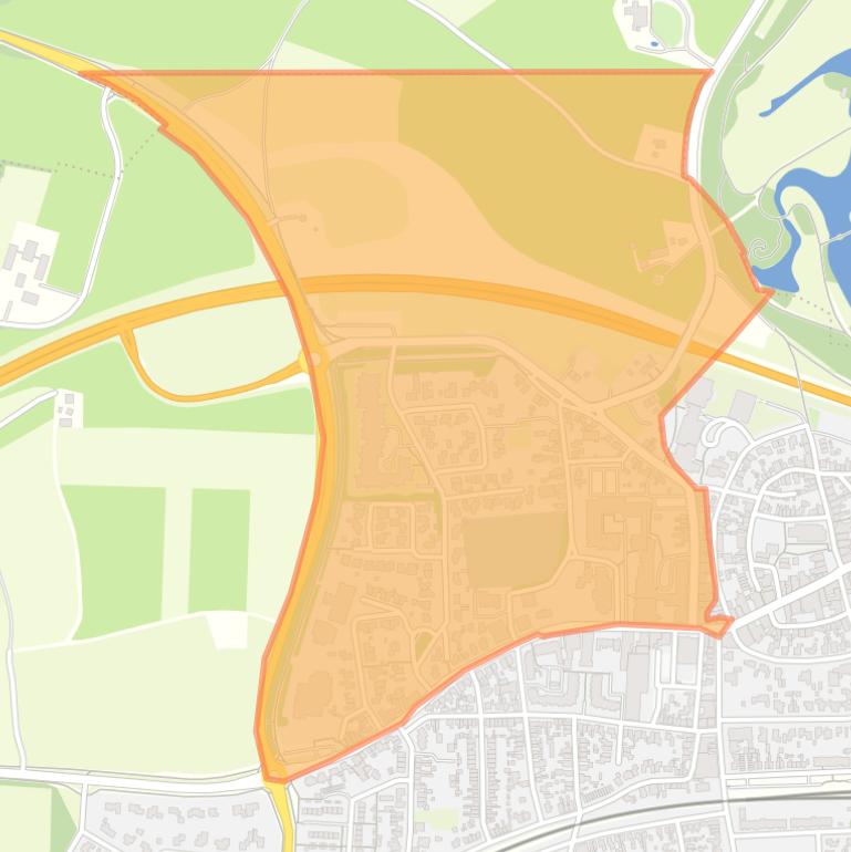 Kaart van de buurt ’t Kip.