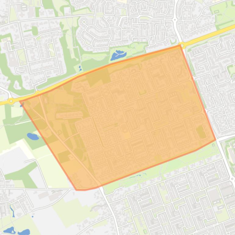 Kaart van de buurt ’t Look.