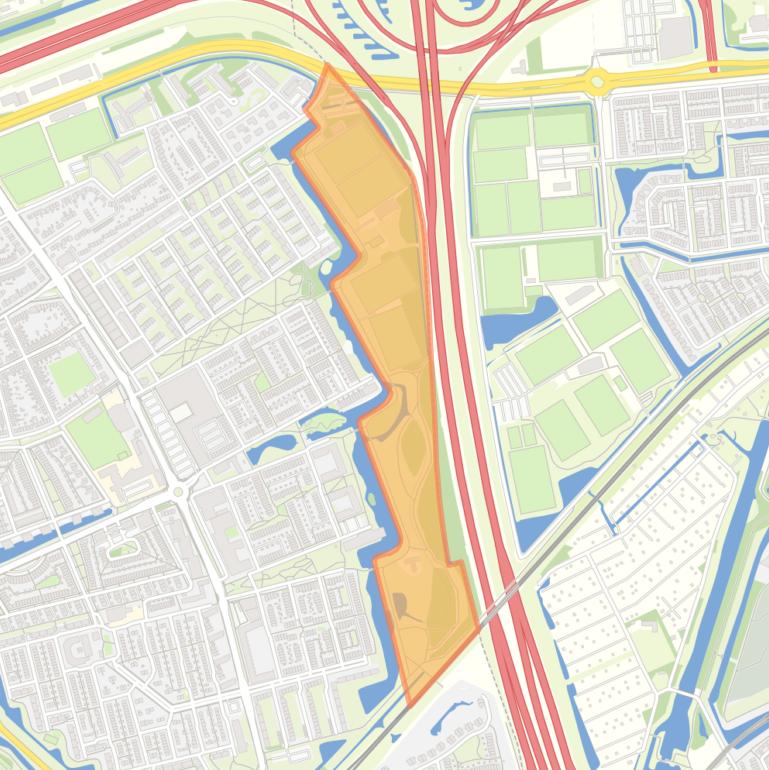 Kaart van de buurt ’t Nieuwe Lant.