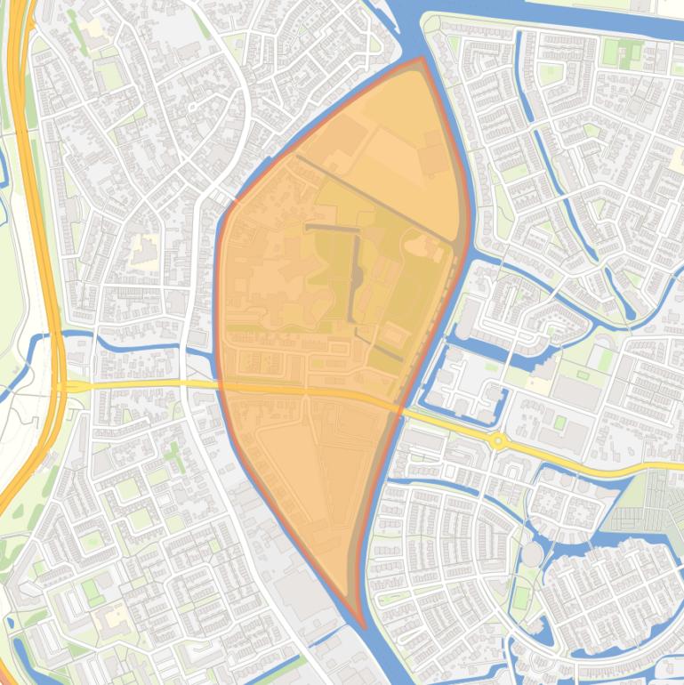 Kaart van de buurt ’t Sandt.