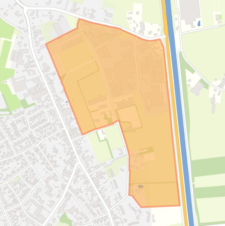 Kaart van de buurt ’t Vaartje.