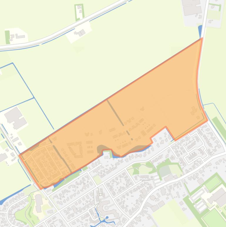 Kaart van de buurt ’t Veld Noord.