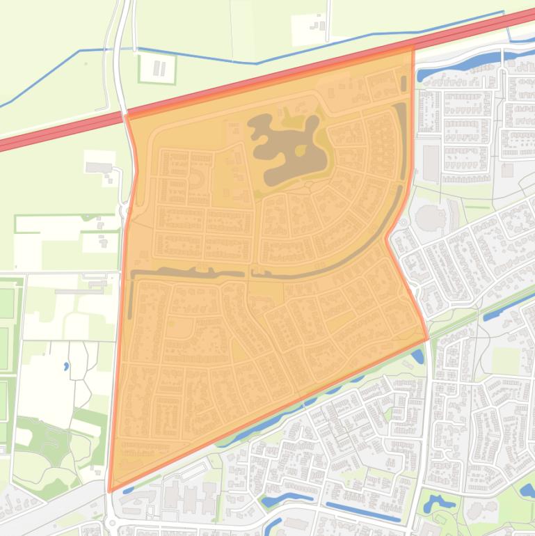 Kaart van de buurt ’t Ven West.