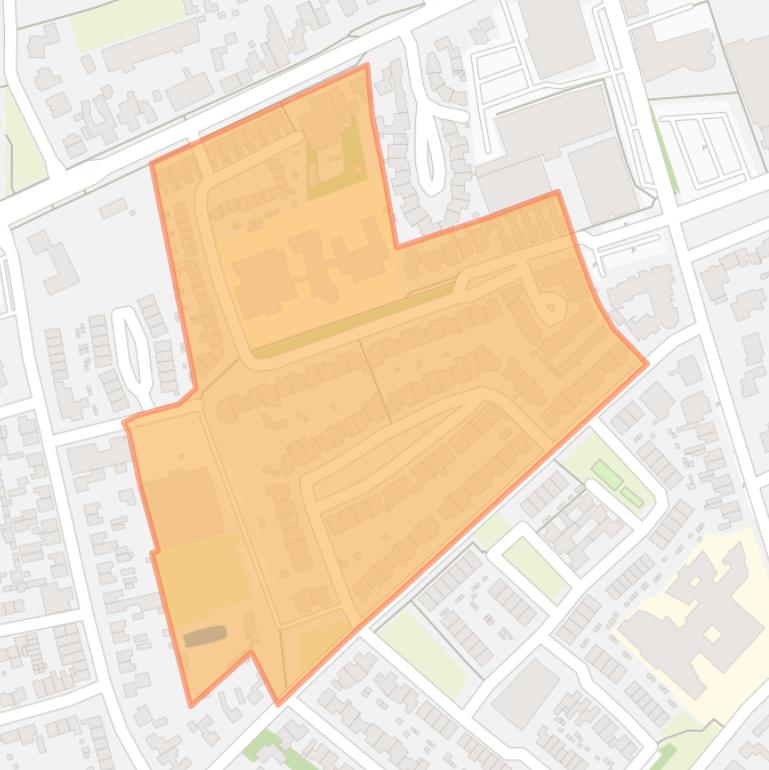 Kaart van de buurt ’t Vijfeiken.