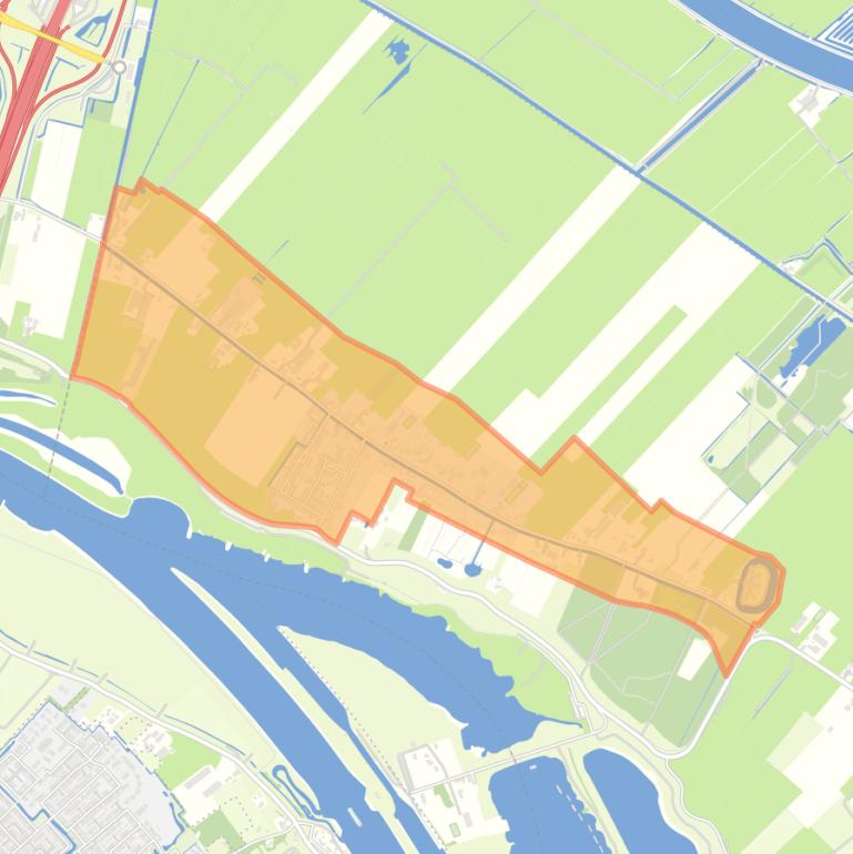 Kaart van de buurt ’t Waal.