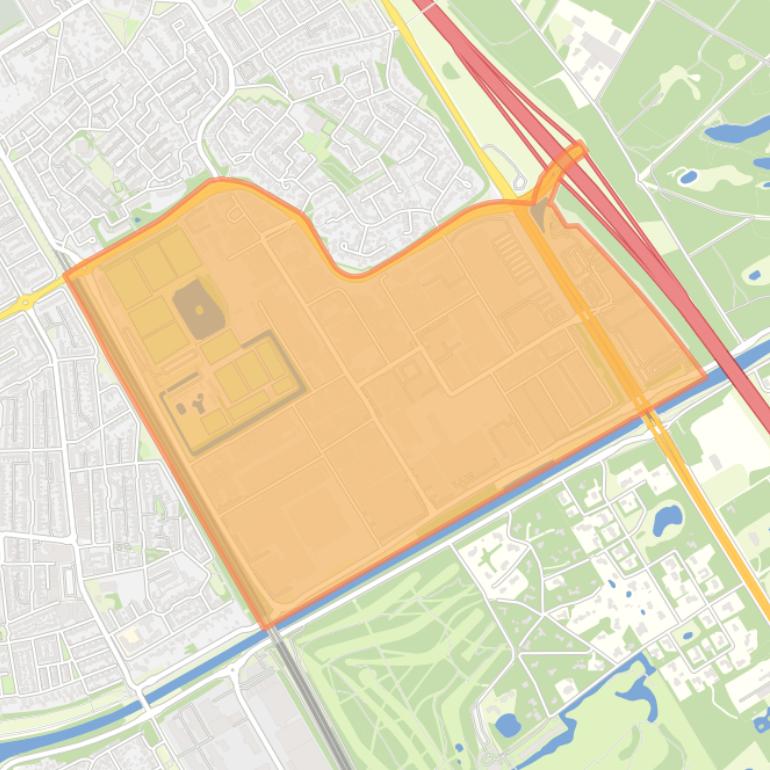 Kaart van de buurt ’t Zand.