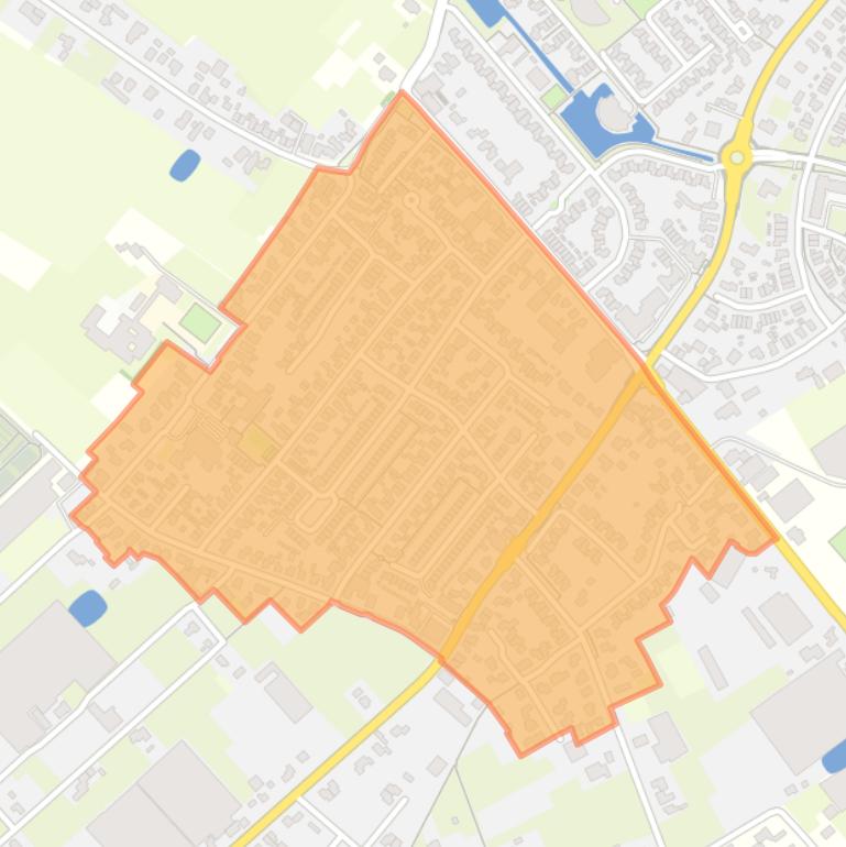 Kaart van de buurt ’t Zand-Tabakshof.