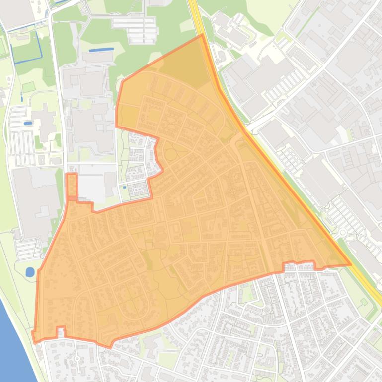 Kaart van de buurt ’t Zand.