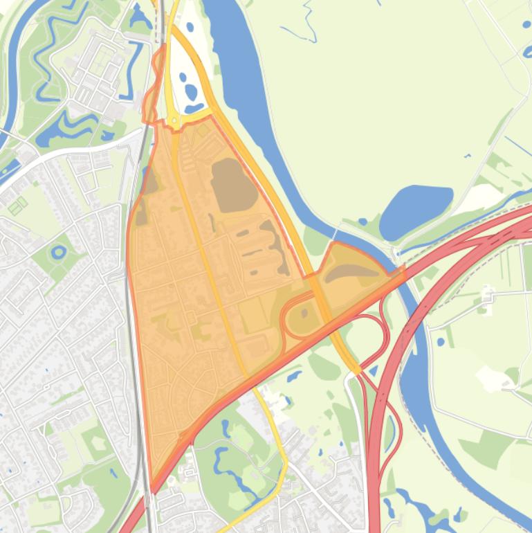 Kaart van de buurt Taalstraat en omgeving.