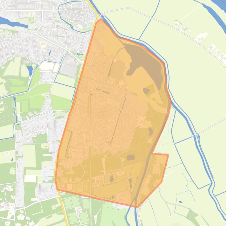 Kaart van de buurt Ten oosten van Apeldoornseweg.