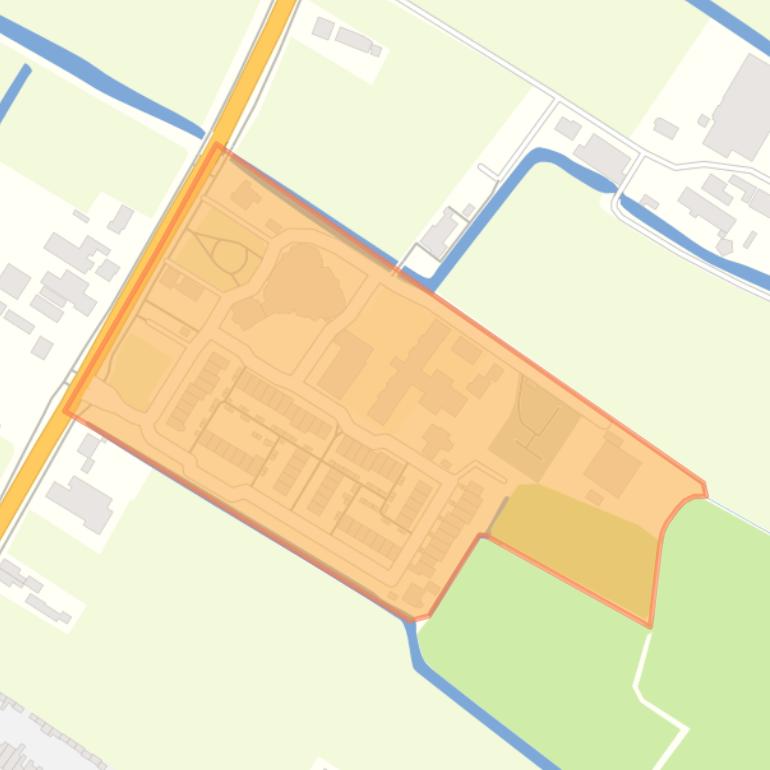 Kaart van de buurt Ter Beek.