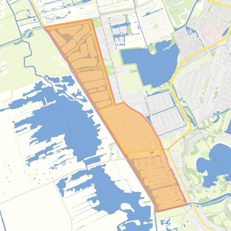 Kaart van de buurt Ter Borch.