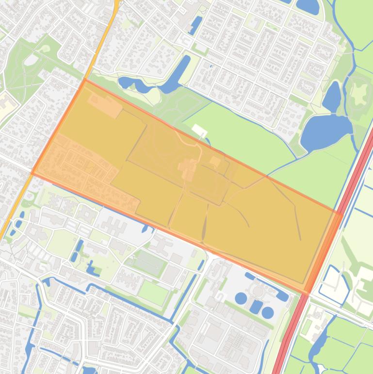 Kaart van de buurt Ter Coulster.