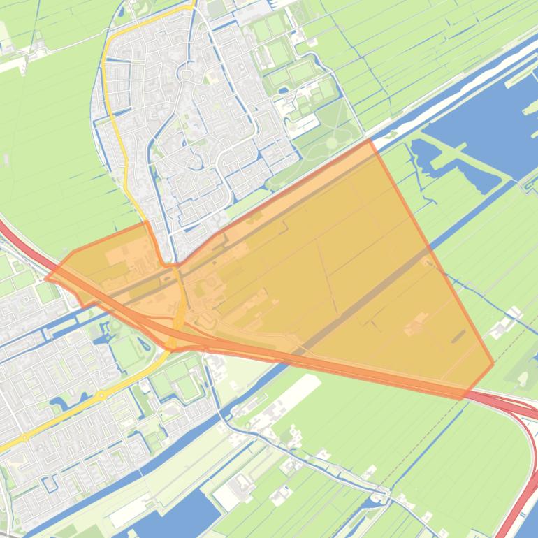 Kaart van de buurt Ter Lucht.