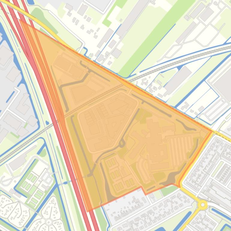 Kaart van de buurt Ter Steeghe.