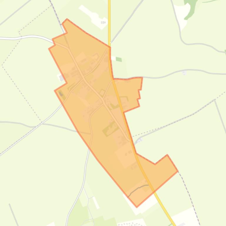 Kaart van de buurt Terlinden.