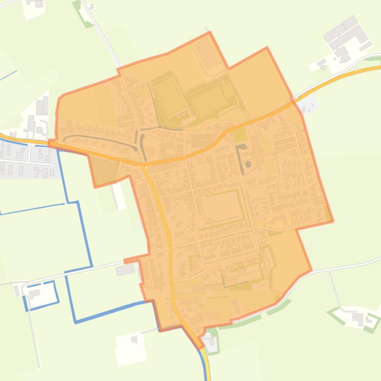 Kaart van de buurt Ternaard.