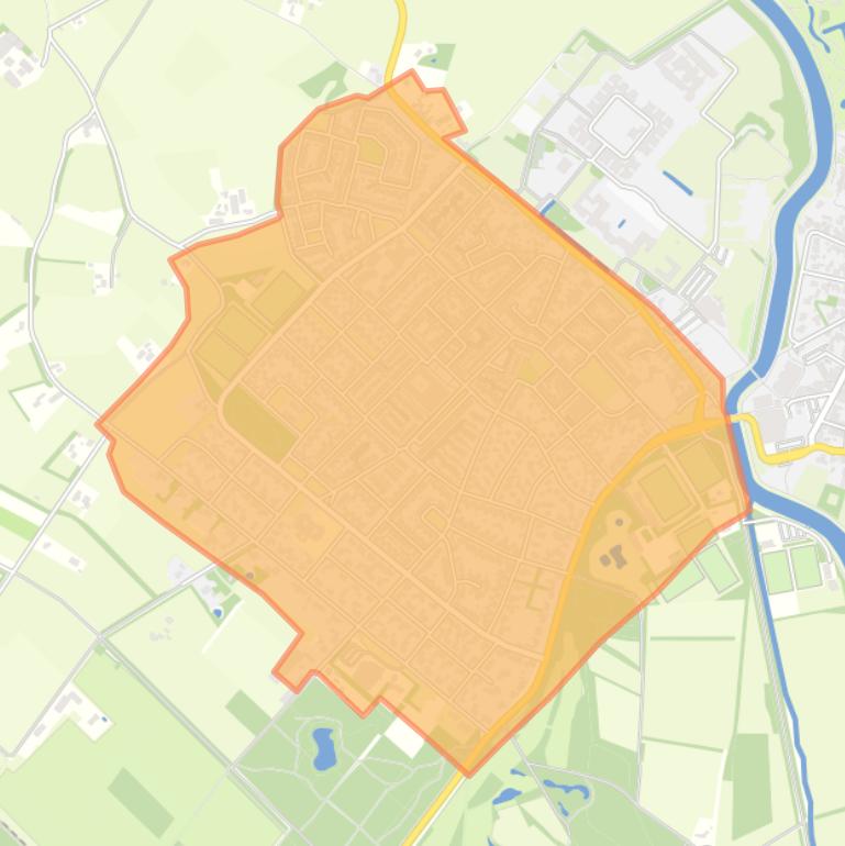 Kaart van de buurt Theereheide.