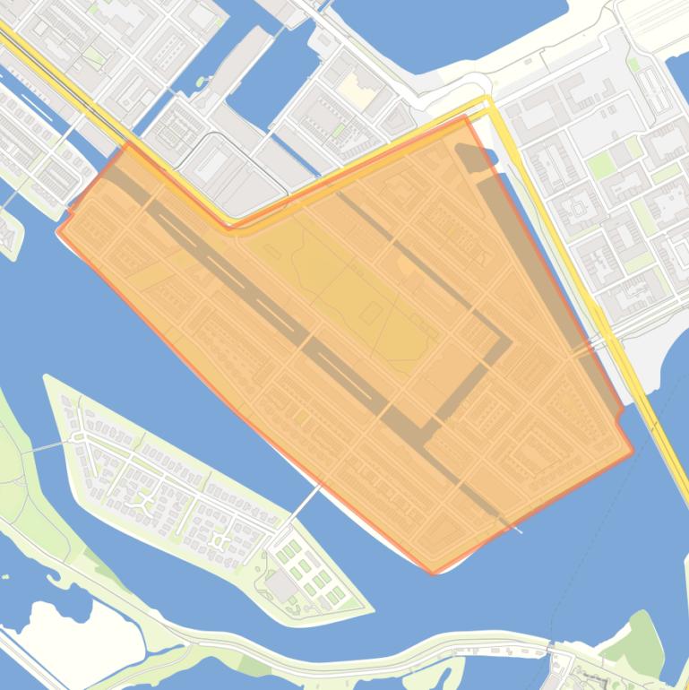 Kaart van de Theo van Goghparkbuurt.