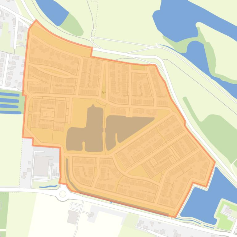 Kaart van de buurt Tichellande.