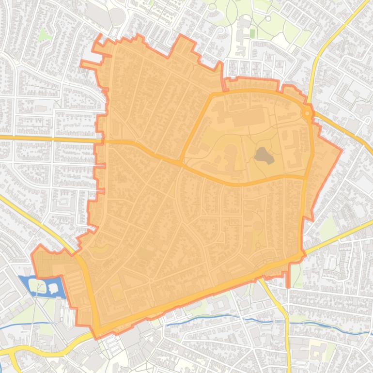 Kaart van de buurt Tichelwerk.