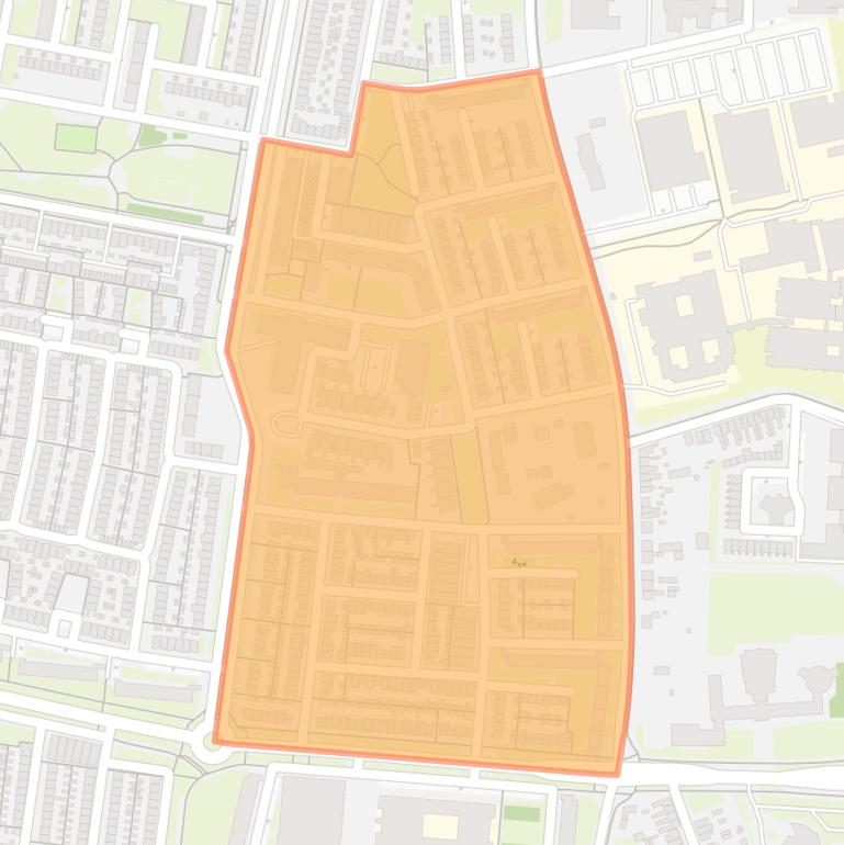 Kaart van de buurt Tiendschuur.