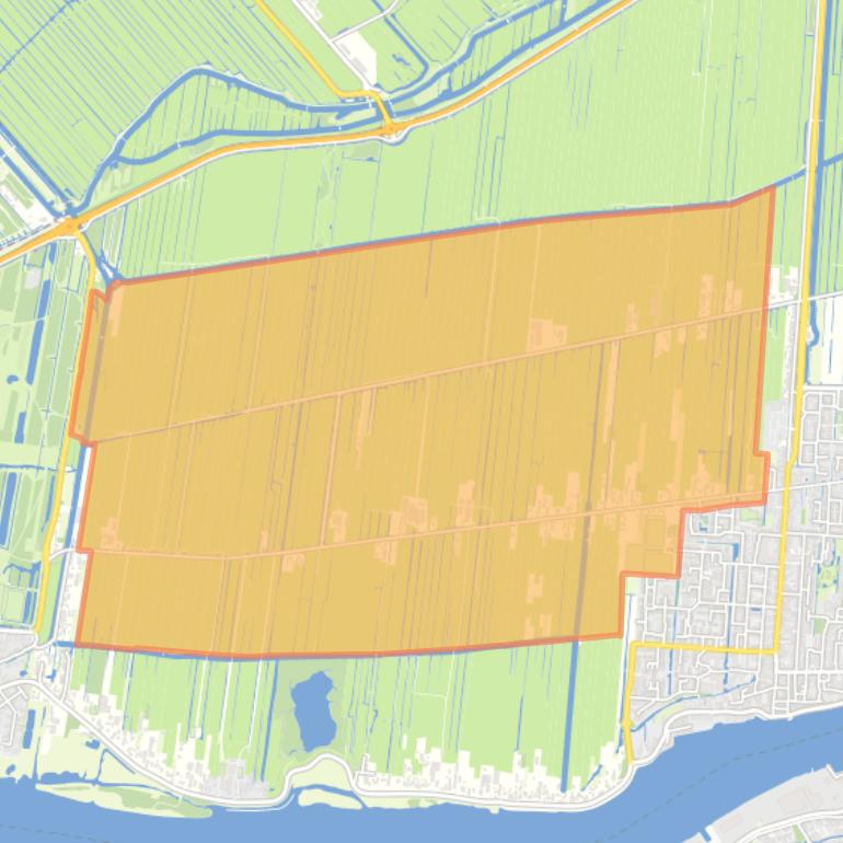 Kaart van de buurt Tiendweg-West.
