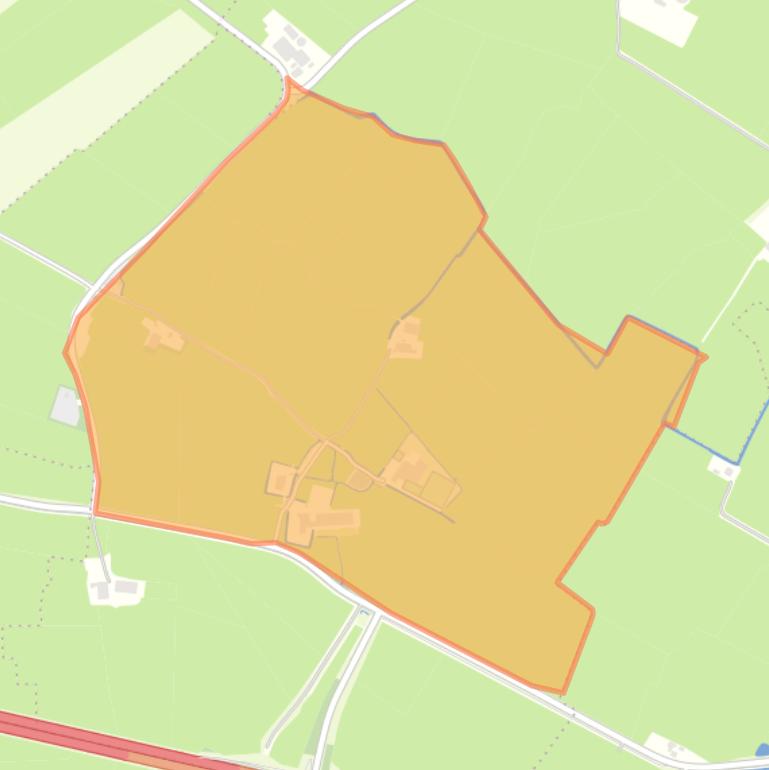 Kaart van de buurt Tjalhuizum.