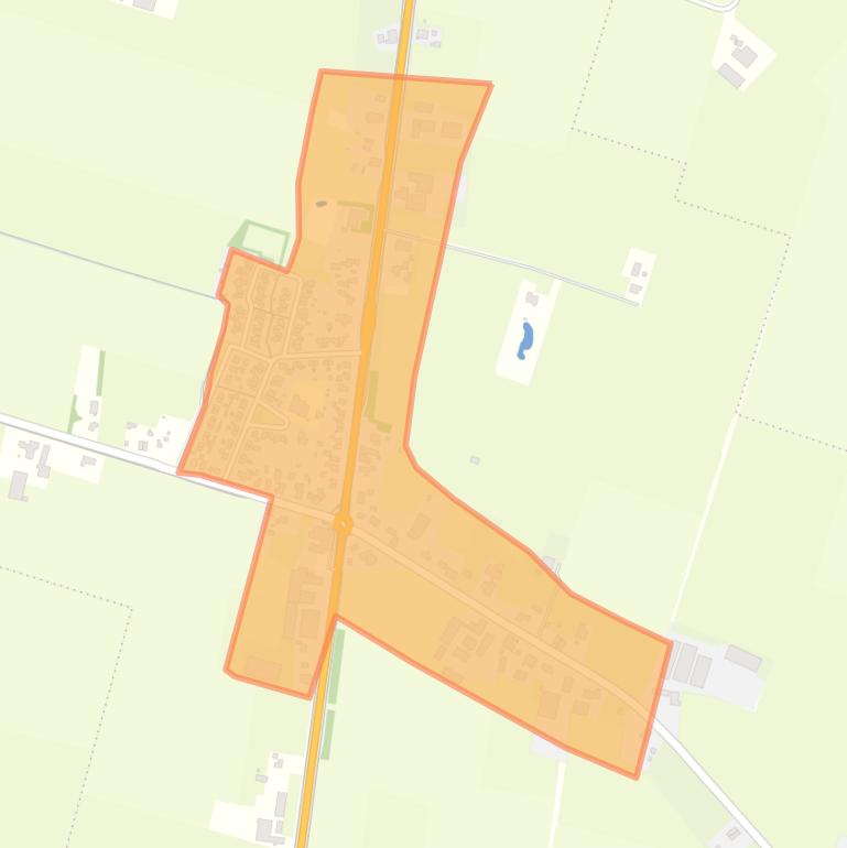 Kaart van de buurt Toldijk.