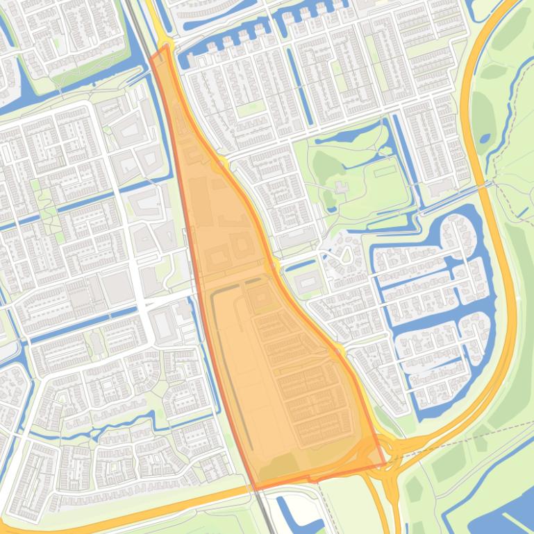 Kaart van de buurt Tolhek Centrumlijn.