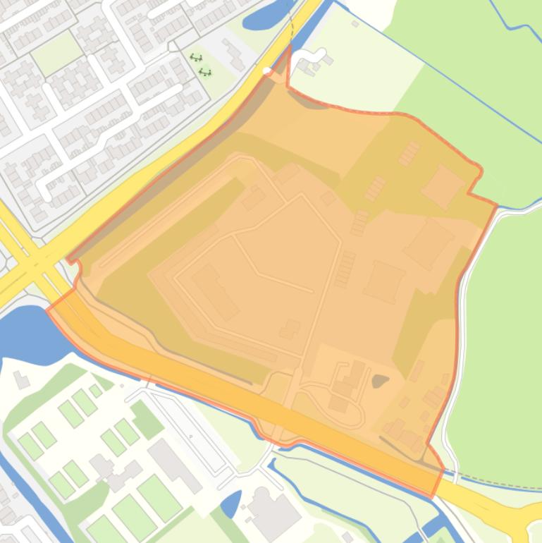 Kaart van de buurt Tolhek.