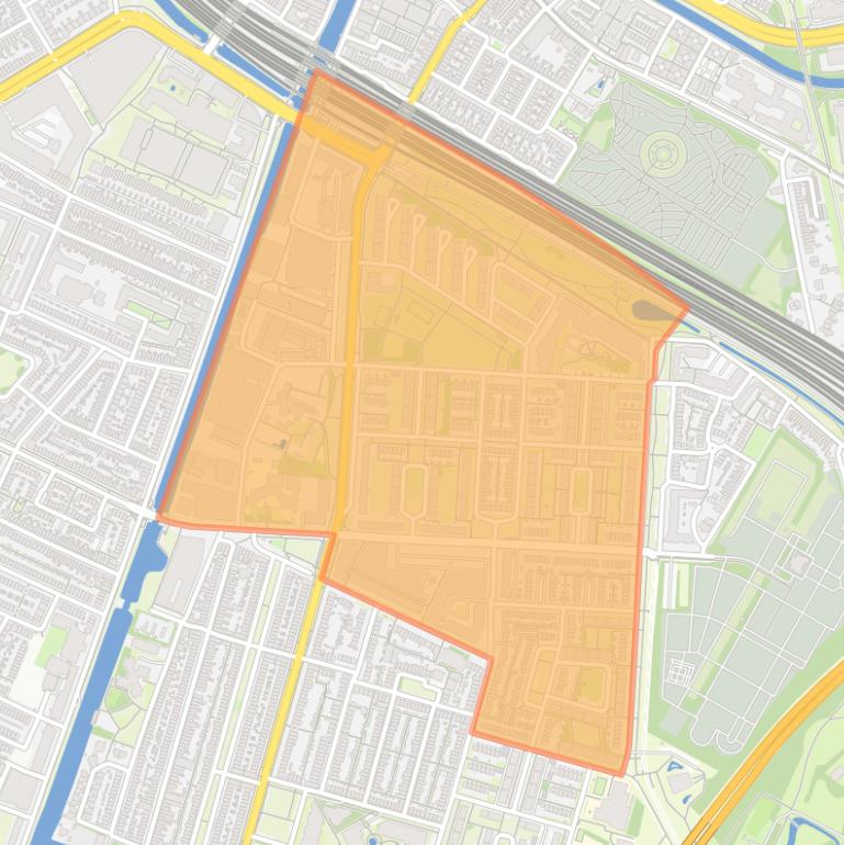 Kaart van de buurt Tolsteeg en Rotsoord.